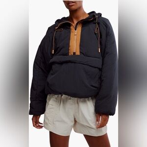 FP Movement by Free People Black and Tan Puffer Jacket